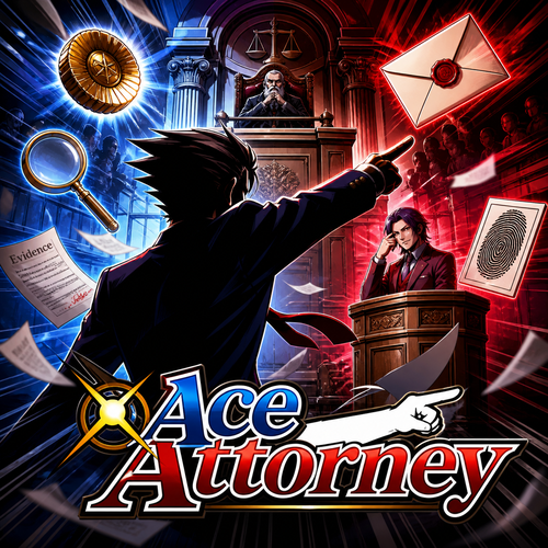 Ace Attorney anime artwork