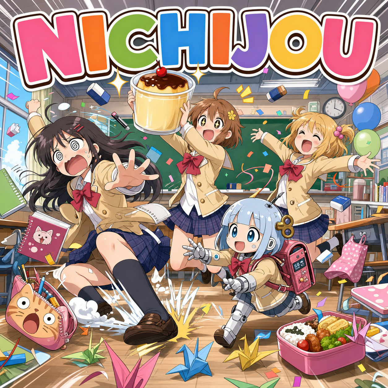 Nichijou anime artwork