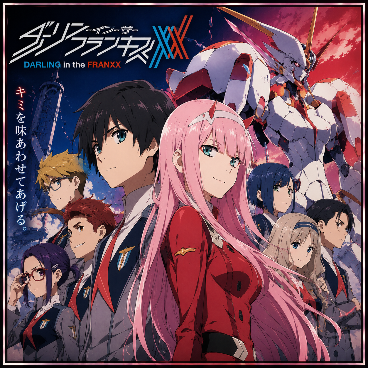 Darling in the Franxx anime artwork