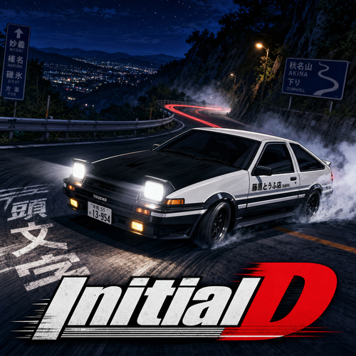Initial D anime artwork