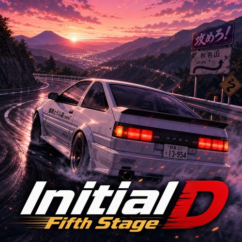 Initial D Fifth Stage anime artwork