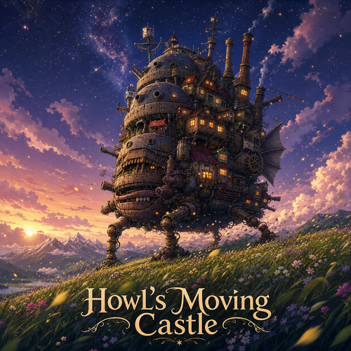 Howl’s Moving Castle anime artwork